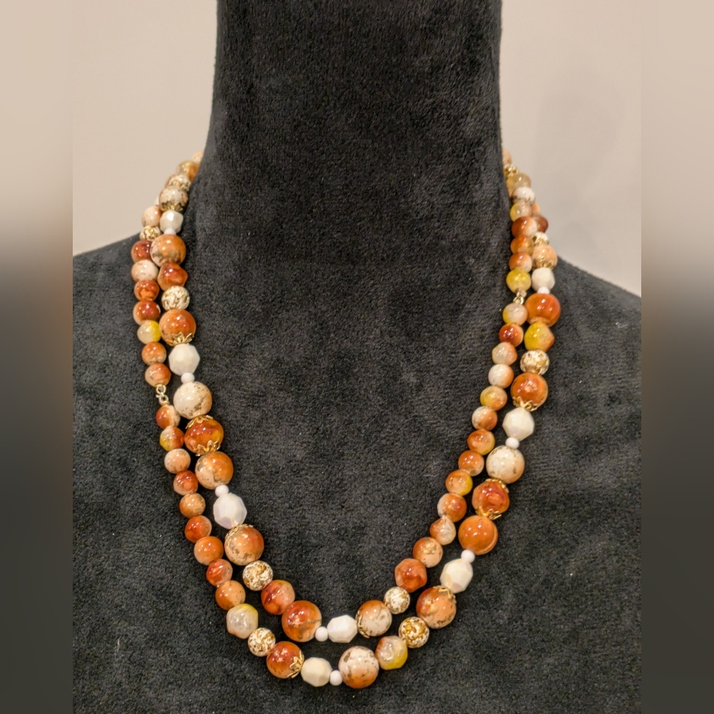 Elegant Multi-Color Beaded Necklaces Set Of 6